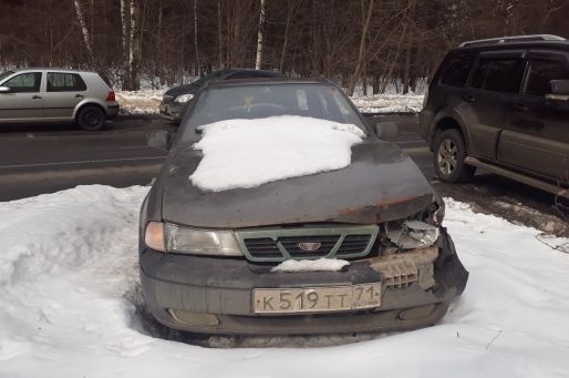 Растаявший снег выявил очередной «автохлам» в районе Матушкино