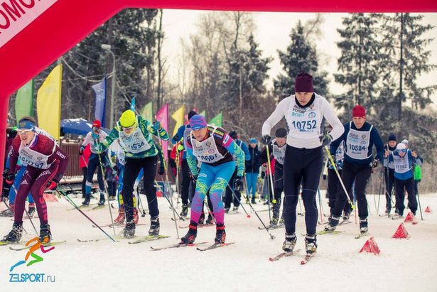 Зеленоградцы присоединились к Всероссийской массовой лыжной гонке «Лыжня России»