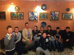 Школьники Матушкино побывали на выставке эмалей Людмилы Анненковой