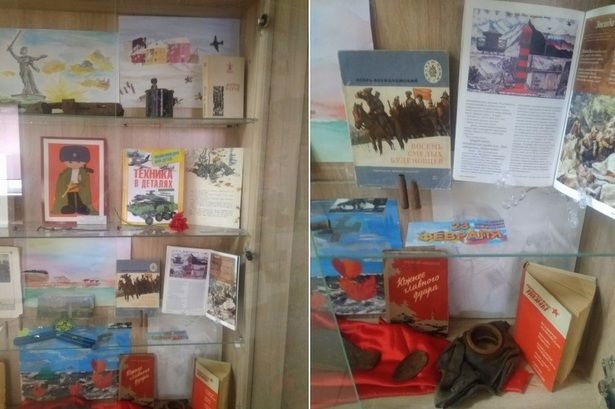 В ГБУ «Заря» открылась тематическая выставка в честь Дня защитника Отечества