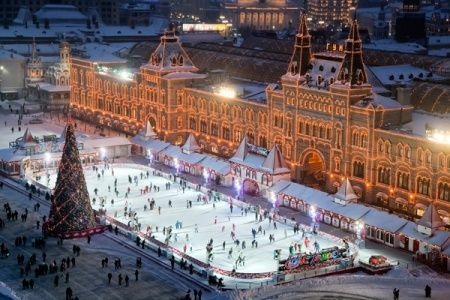 Камеры видеонаблюдения Москвы начали показывать загруженность новогодних ярмарок и катков