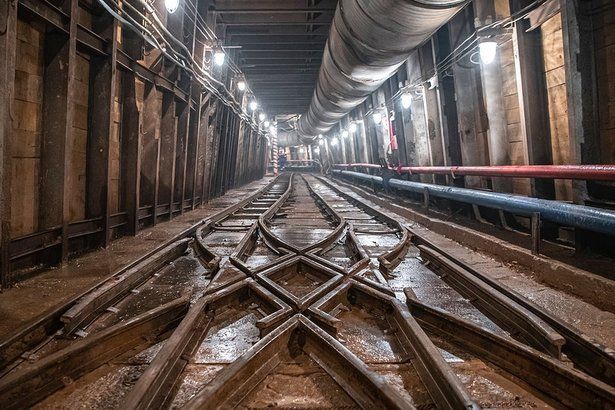Андрей Бочкарев: На станции «Терехово» БКЛ метро завершаются монолитные работы