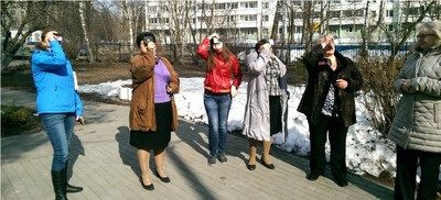 В  ТСЦО «Зеленоградский» прошел мастер-класс по наблюдению за солнечным затмением