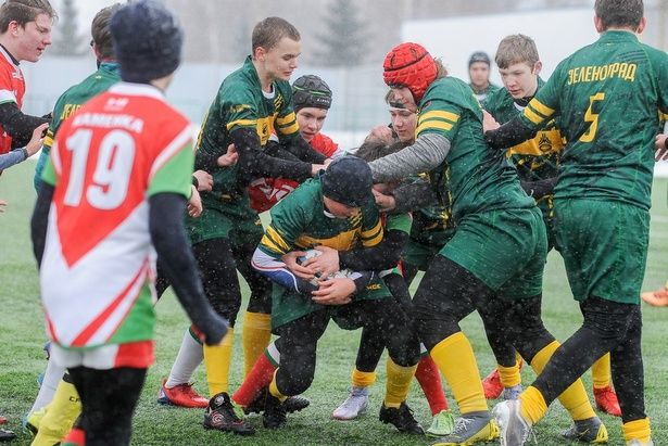 Команда Зеленограда по регби получила серебро на Рождественском турнире