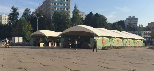 Ярмарка выходного дня в Матушкино работает в новом формате без нарушений