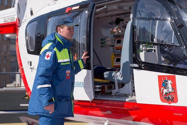 Медицинские вертолеты в Москве будут летать круглосуточно