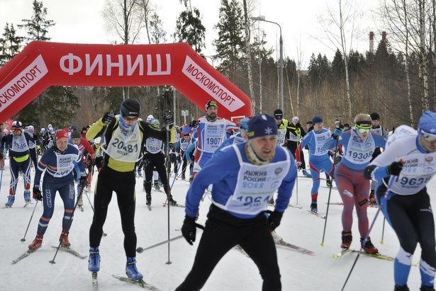 Зеленоградские спортсмены приняли участие в «Лыжне России»