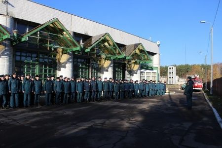 29 октября на территории Пожарной части №70 города  Зеленограда прошелоткрытый строевой смотр