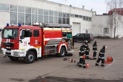 В Зеленограде прошли соревнования между пожарно-спасательными частями