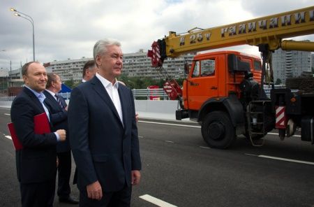 Собянин открыл новую развязку на Варшавском шоссе