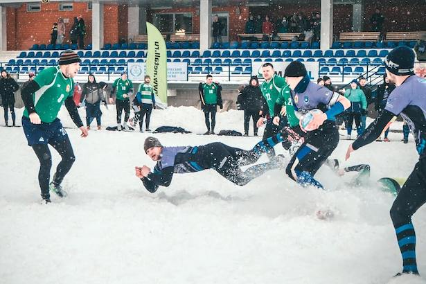 Участниками «Снежного регби» в Зеленограде стали сорок команд