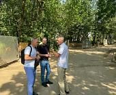 В Матушкино проходит благоустройство территории вокруг ЦКБ «Дейтон»