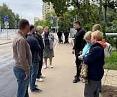 Глава управы района Матушкино Антон Гущин 23 августа провел обход территории 4 микрорайона