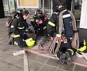 В здании зеленоградского фитнес-клуба прошли пожарно-тактические учения