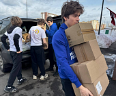 «Молодая Гвардия» Зеленограда совместно с Руководителем МГЕР Москвы Александром Лебедевым и РОО «ОМСМ» передали помощь в хоспис