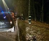 Пожарные из Матушкино оказали помощь пострадавшему в дорожной аварии