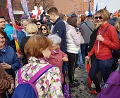 Представители Матушкино присоединились к первомайской демонстрации в Москве